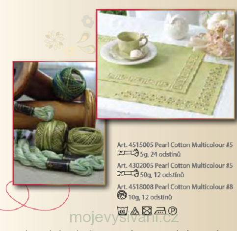 Anchor Pearl Cotton multicolor 8 č. 1320
