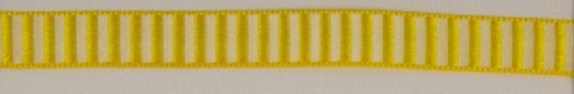 Stuha ozdobná se vzorem 10 mm žlutá