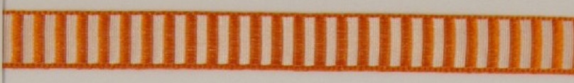 Stuha ozdobná se vzorem 10 mm oranžová