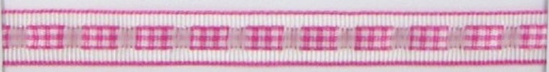 Stuha ozdobná shrnovací 12 mm růžová 