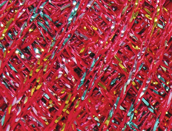 Anchor Artiste metallic č. 328 červená s barevnými kovovými vlákny