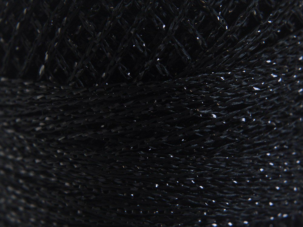 Anchor Artiste metallic č. 342 černá se stříbrnýmikovovými vlákny
