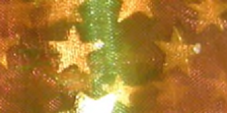Organza 12 cm zelenozlatá měňavá