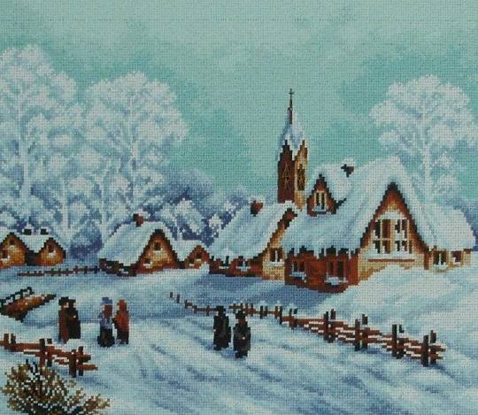 Vesnice v zimě