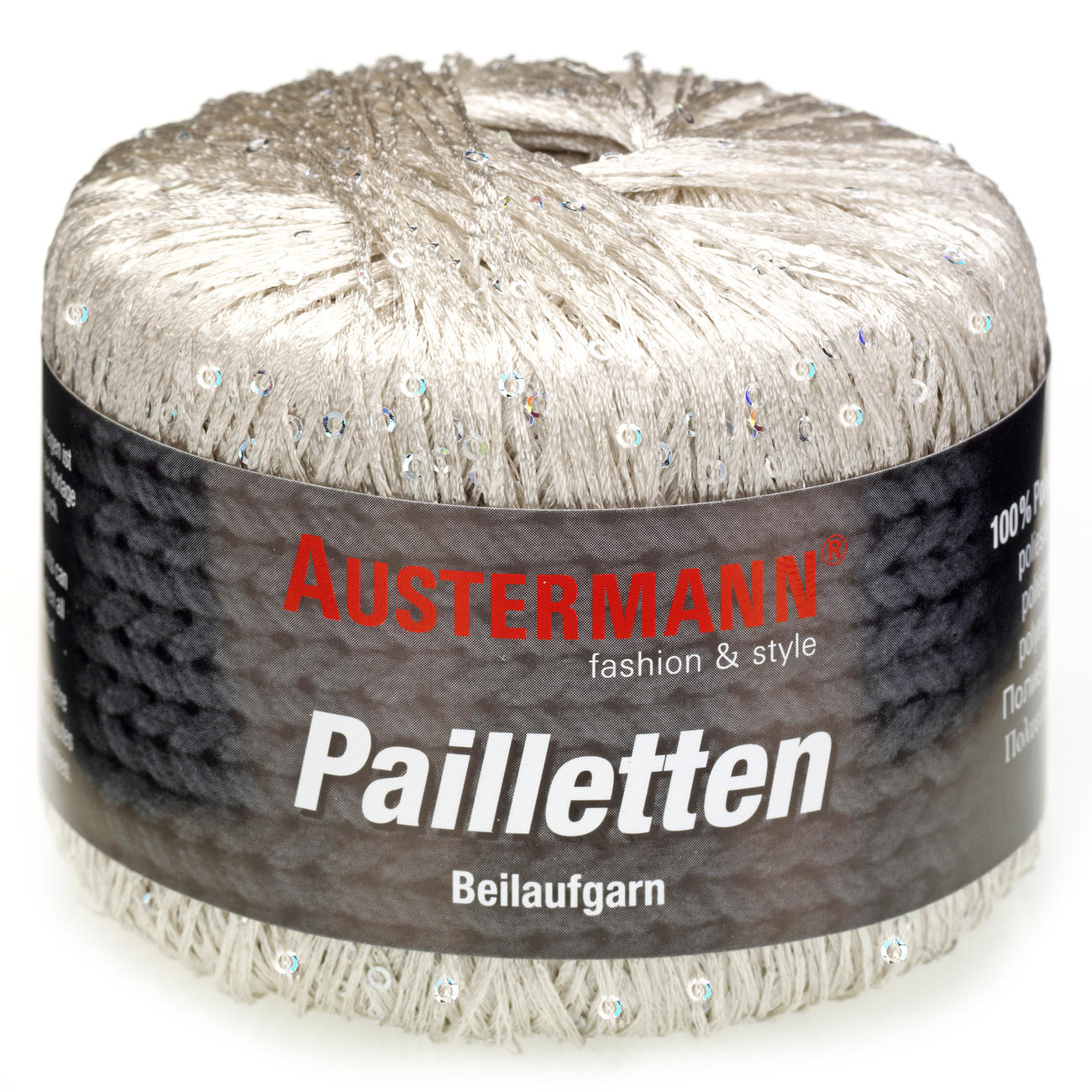 Pailletten č. 1 bílá