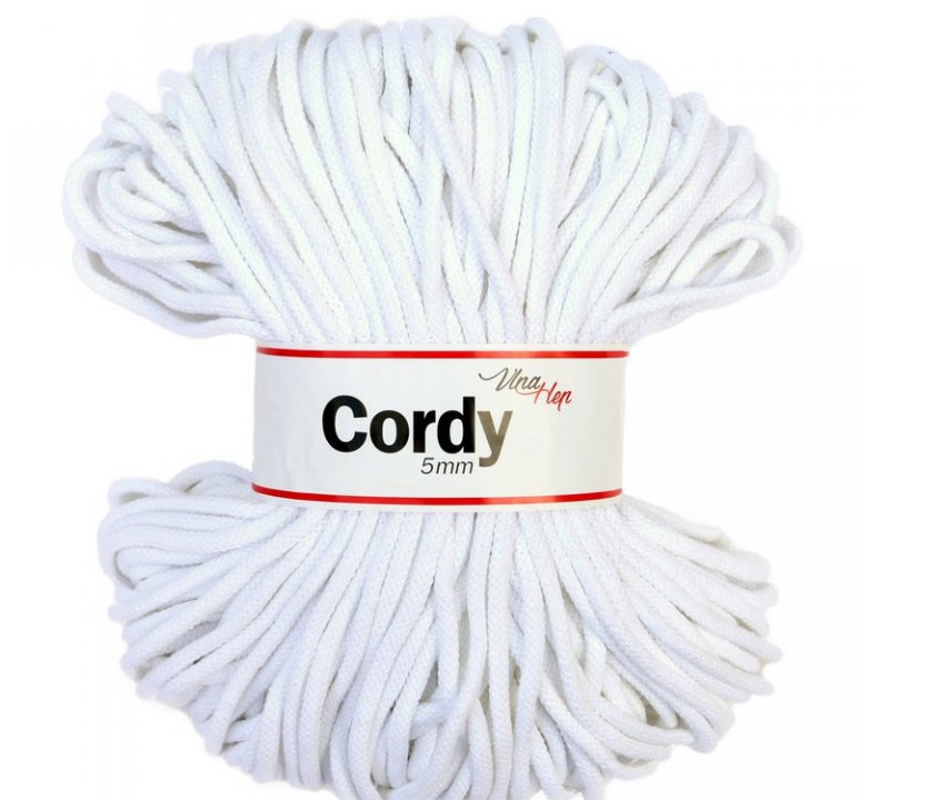 Cordy bílá 5 mm