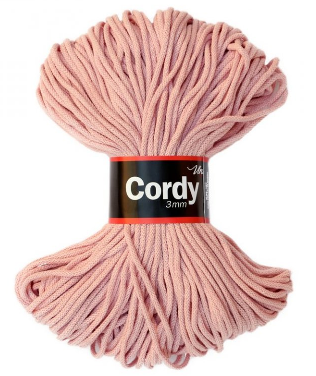 Cordy 3 mm růžová