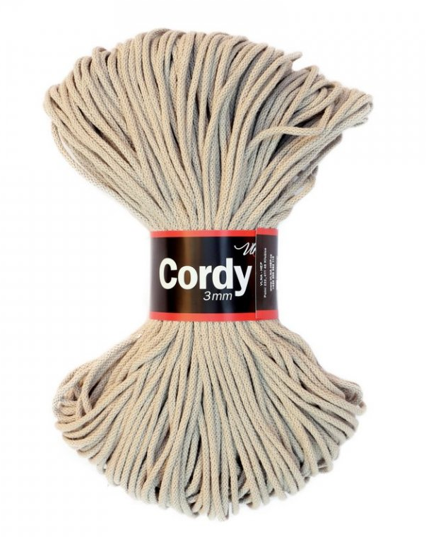 Cordy 3 mm béžová